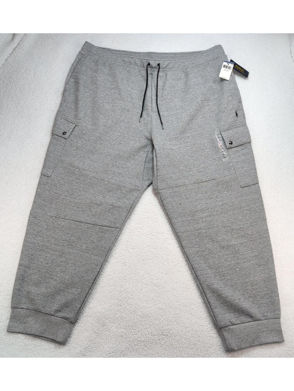Polo Ralph Lauren Men's 3XB Gray Cargo Sweatpants NWT Big & Tall Jogger Style